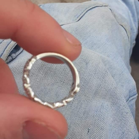 Neil lane Floral diamond band 925c - Picture 4 of 6